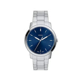Fossil Mens Minimalist Steel Watch In Silver