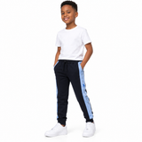 Polo Boys Brandon Cut & Sew Printed Joggers In Black