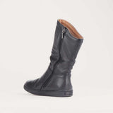 Froggie Womens Lea Cow Sides Rain Boots In Black