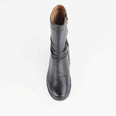 Froggie Womens Lea Cow Sides Rain Boots In Black