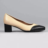 Froggie Womens Lea Waxy Heels In Ivory