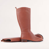 Froggie Ladies Lea Cow Calf Boots In Chestnut