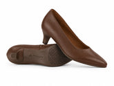 Froggie Ladies Lea Waxy 1 Heel In Brown