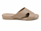 Froggie Ladies Lea Waxy Slippers In Stone