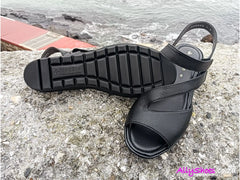 Froggie Womens Lea Metallic Sandals In Black