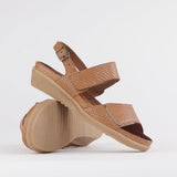 Froggie Ladies Lea Jumper Sandals Tan