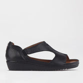 Froggie 12707.371 Womens Lea Waxy Shoes Black