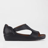 Froggie 12707.371 Womens Lea Waxy Shoes Black