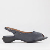 Froggie 10345 Ladies Lea Waxy Shoes Navy