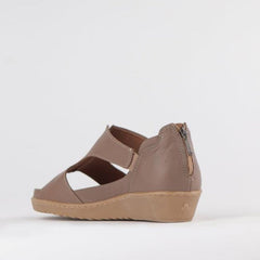 Froggie 12707.371 Womens Lea Waxy Shoes Stone