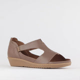 Froggie 12707.371 Womens Lea Waxy Shoes Stone