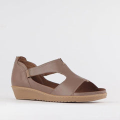 Froggie 12707.371 Womens Lea Waxy Shoes Stone