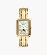 Fossil Women`s Raquel Sun Moon Multifunction Gold-Tone Stainless Steel Watch