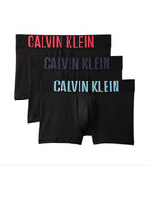 Calvin Klein Mens Low Rise 3 Pack Trunk In Black & Multi