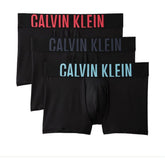 Calvin Klein Mens Low Rise 3 Pack Trunk In Black & Multi