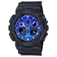 Casio Mens G-Shock Analogue Digital Watch In Blue Black