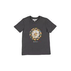 Bens Sherman Boys Geo Target T-Shirt In Charcoal