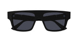 Gucci Womens Square Frame Sunglasses In Black & Silver