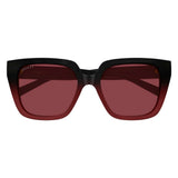 Gucci Mens Red Lens Sunglasses In Black