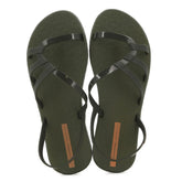 Ipanema Ladies Diversa Sandals In Green & Orange
