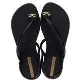 Ipanema Glam Ring Sandal Black And Beige