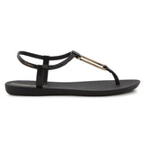 Ipanema Ladies Class Modern Ii Sandals Black And Gold