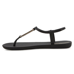 Ipanema Ladies Class Modern Ii Sandals Black And Gold