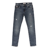 Guess Kids Skinny With Rip And Repair Medium Wash