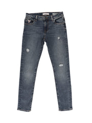 Guess Kids Skinny With Rip And Repair Medium Wash