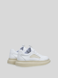 Relay Mens Glax Clear Sneakers In White