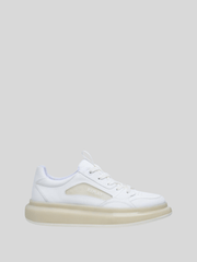 Relay Mens Glax Clear Sneakers In White
