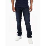 Guess Mens Ringer Eco Slim Taper Jeans In Dark Wash