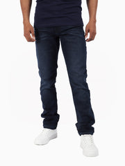 Guess Mens Ringer Eco Slim Taper Jeans In Dark Wash