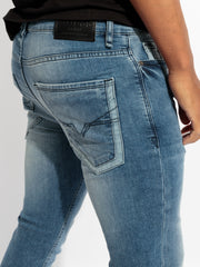 Guess Mens Super Skinny Jeans In Medium Wash