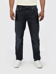 Guess Mens Slim Delta Straight Jeans In Dark Blue
