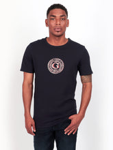 Guess Mens Short Sleeves Cn G Round Logo T-Shirt In Blue
