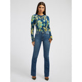 Guess C0Livy Lds Eco Sexy Flare Dark Wash