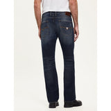 Guess Avalanche Mens Slim Bootlag Jeans In Medium Wash