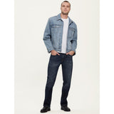 Guess Avalanche Mens Slim Bootlag Jeans In Medium Wash