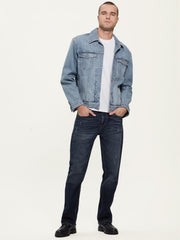 Guess Avalanche Mens Slim Bootlag Jeans In Medium Wash
