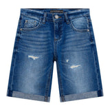 Guess Kids Denim Linen Shorts Blue