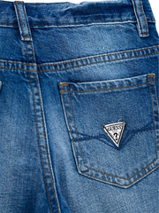 Guess Kids Denim Linen Shorts Blue