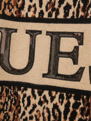 Guess J4Bk17Z3I50 Kids Ls Sweater Dress Leopard