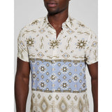 Guess Mens Eco Rayon Shirt In Multi