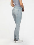 Guess Womens Lolw Rise Skinny Jeans In Light Wash