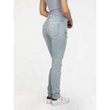 Guess Womens Lolw Rise Skinny Jeans In Light Wash