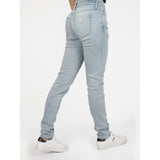 Guess Womens Lolw Rise Skinny Jeans In Light Wash