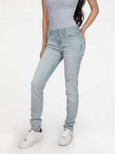 Guess Womens Lolw Rise Skinny Jeans In Light Wash