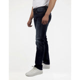 Guess Mens Straight Slim Jeans In Dark Wash
