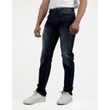 Guess Mens Straight Slim Jeans In Dark Wash